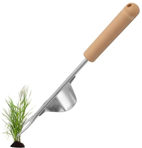 CENRF Lawn Puller, Stainless Steel Grass Root Extractor | Harvesting Tools Vegetables, Lawn Uprooter for Garden, Field, Deck, Park, Lawn