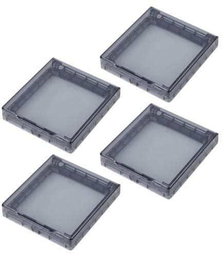 Veemoon Caja Impermeable De 4 Uds Protector Para Exteriores Protector De Enchufe De Luz Cubierta De Enchufe Lámpara Placa Frontal De Pared Caja De Salida Caja De Bloqueo Para