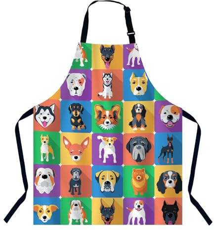 BGBDEIA Schürze 07, Hunde, 27 X 31 Inch