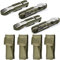 NIYATA 4Pcs Couvert Camping Pliable,Couvert Multifonction Camping 5 en 1,Couteau Cuillere Fourchette,Couvert Camping Inox pour Pique-niques,Camping,Activités Extérieures
