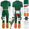 bbganlian Anime Charakter Rock Lee Cosplay Kostüm Outfit Haruno Sakura Rollenspiel Uniform Grüner Overall Komplettes Set Halloween Karneval Party Dress Up Anzug für Männer Jungen (L)