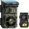 VOOPEAK Camera de Chasse Solaire 4K 48MP, Camera Chasse Nocturne Batterie Rechargeable Intégrée, Caméra de Chasse Infrarouge Activé par Mouvement Déclenchement 0.1s Piege Photographique Étanche IP66