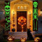 TOKIISHE 2 Bannière de Porte d'halloween Décoration, Halloween Lumineuses tête de Mort Partie de décoration de Porte, Suspendre Maison Décor pour l'extérieur intérieur Mur Arbre et Jardin 180x31cm