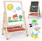 Joyooss Tafel Kinder-Kindertafel Magnettafel Kinder Kreidetafel kinder, verstellbares stehendes Kindertafel mit Kreide und Magnet Tafel, Spieltafel Maltafel Kinder Standtafel 2-4 4-8