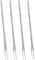 4PCS Pickle Fork, 5.1 Inch Stainless Steel Forks with Long Handle, Long Fork Pickle Forks 2-Tine Mirror Polished Fruit Fork, Reusable Dessert Forks for Cucumber Salad Cocktail Cake Pickle