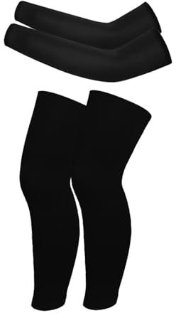 Valcatch Bambini UV Protezione Solare Raffreddamento Braccio/Gamba Maniche di Compressione Basket Tiro Manica e Gamba Manica per Calcio Pallavolo Sport all'Aria Aperta Traspirante Manica Cover Up