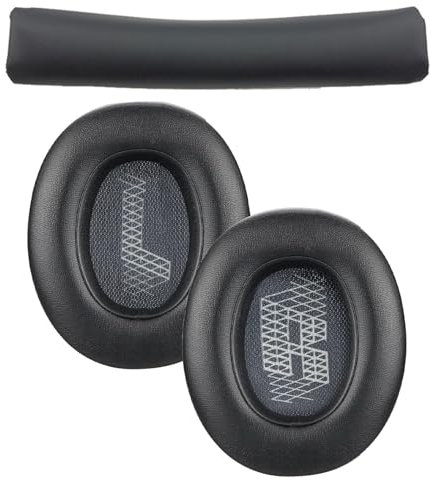 Xiciki Foam Cushion Pads Compatible with JBL Tune 700BT 750BT 750BTNC, Replacement Ear Pads with Protein Leather and Memory Foam (Black)