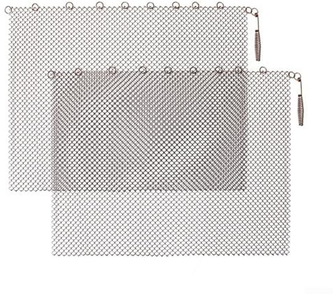 Kamingitter-Paar, 2 Stück und dekorativer Funkenschutz zur Verschönerung der Heimdekoration (61 x 45,7 cm)