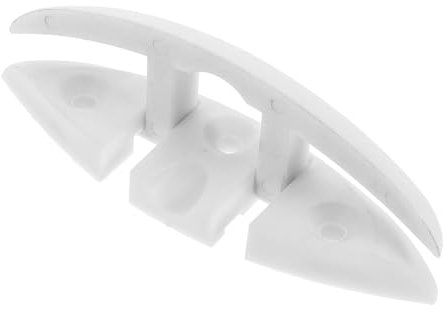 Yardwe 1 Satz Klappbare Seilkupplung Kleine Bootsklampen Bootsdockhaken Dockklampen Deckklampe Kajak-Stollen Stollen Ersatz Klampen Zum Festmachen Von Yachten Marine Klampe Nylon Weiß