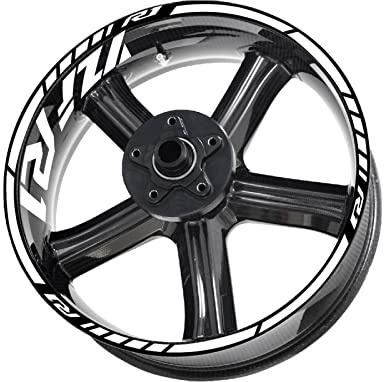 BMDBD Für Y&amaha R1 Felgenaufkleber Felgenaufkleber YZF R1 Logo Set