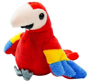 Vaguelly Papageien-fingerpuppe Papageienspielzeug Für Fingerpuppen Tiere Vogel Handpuppe Plüschtiere Fingerpuppenspielzeug Plüsch-vogelspielzeug Vogelpuppe Tierpuppen Pp Baumwolle