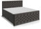 moebel-eins Lincoln Boxspringbett mit Bettkasten, Härtegrad 2/3, Bezug Stoff Anthrazit
