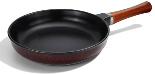 FOTRIC Pure Ceramic Frying Pan, Nonstick 10 Inch Ceramic Skillet (Crafted From Natural Clay Minerals Through Firing), PFAS-Free, Non Toxic/No Coatings Cooking Pan, Induction Pan (Black)