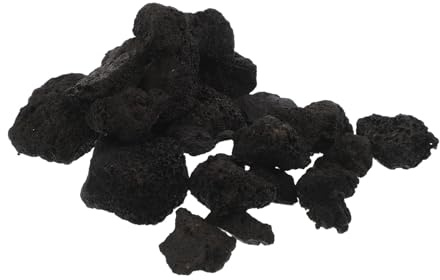 Yardenfun Natürliche Vulkansteine 800g für Saunaofen mit Kontrollierter Dampfabgabe und Schutz vor Verbrennungen für Heimsauna und Wellnessbereich