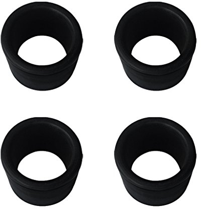 MagiDeal Schwarz Gummi Boot Fischerboot Angelrutenhalter für Befestigung & Montage Basis Sockel Einsatz (Rod Holder Inserts), 4 Stück