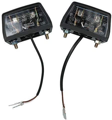 AB Tools Number Plate Illumination Light/Lamp for Trailers Caravans Vans 2 Pack