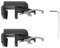 Ventanara® Klemmträger mit Dichtungspad Rollo Jalousie ohne Bohren Klemmfix 2 Stück (Jalousie Klemmträger, Anthrazit)