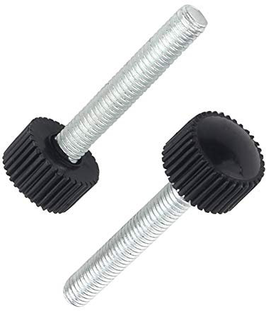 Xiedeai Knurled Clamping Knobs Grip Thumb Screw - 20/25pcs M4 M5 M6 Round Head Male Thread Handle Knob Screw on Type Handgrips