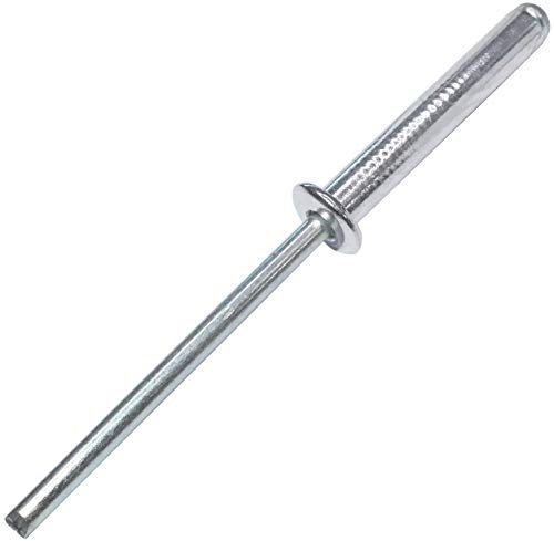 AERZETIX - C48108 - Lot de 100 Rivets aveugles standard Ø4x25mm aluminium/acier - DIN 7337 A - rivet pop à rupture de tige