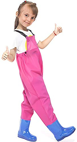 Luwint Kids Chest Waders Girls 12-15 Years Old - Youth Fishing Waders with Boots Hunting Waders Lightweight Waterproof Bootfoot