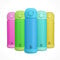 B2DO Isotherme 316 Gourde Enfant 500ml Bleu | Bouteille Isotherme Antifuite et Isolée pour École | Gourde sans BPA avec Paille pour Enfants