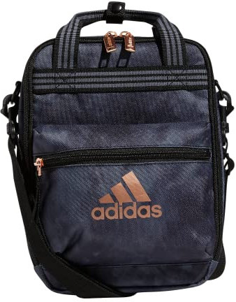 adidas Unisex-Erwachsene Squad Insulated Lunch Bag for Men and Women Lunchtasche Rucksack, Stone Wash Carbon/Roségold, Einheitsgröße