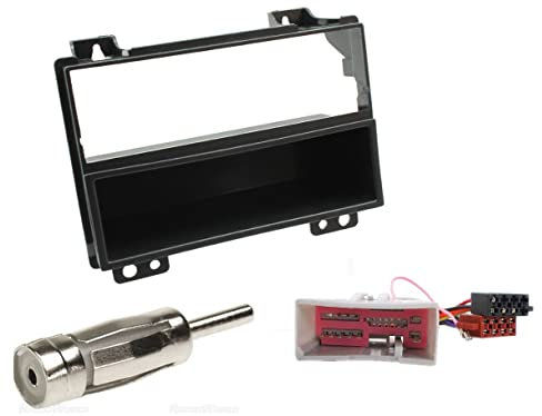 Leisure Direct Car Cd Radio Stereo Single Din Fascia Facia With Iso Wiring and Aerial Adaptor Full Kit for Ford Fusion Fiesta 2002-08 Mk6 Mk7