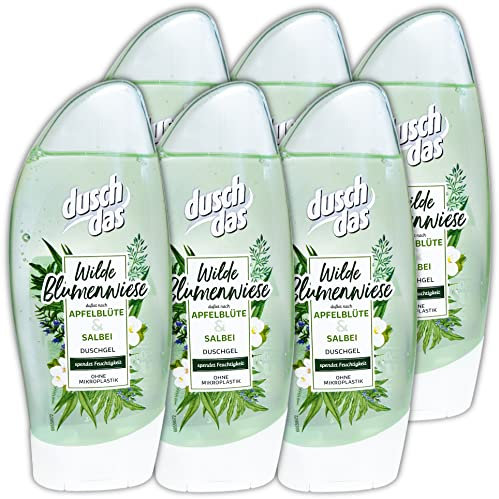 6 Il Set Duschdas Wilde Prairie Fleur de Pommier & Sauge Gel Douche 6 X 250 ML