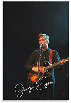 ACIDI Leinwandbild 60 * 90cm George Ezra Poster Wohnzimmer Schlafzimmer Malerei Kunstwerk Kein Rahmen