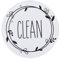 PATIKIL Dirty Clean Dishwasher Magnet, Round Dish Washer Refrigerator Kitchen Organization Clean Dirty Sign Magnet, Black, White