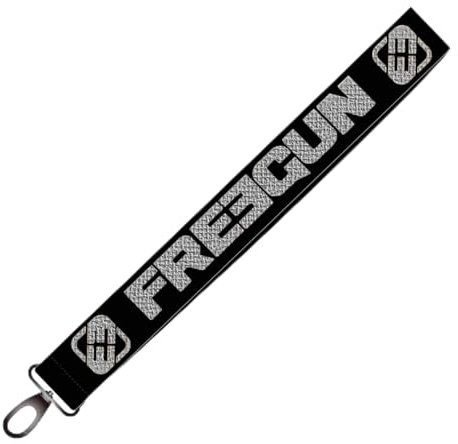 FREEGUN Porte Clés Keyring (Noir/Argent pailleté)