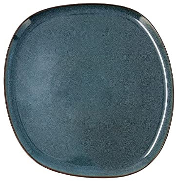 Bidasoa Ikonic Plato Llano Cerámico 26,5x25,7x1.5cm Gres Apto Microondas Apto Frigorífico Borde Fino
