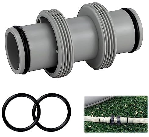 Pool Schlauchverbinder 38mm, Poolschlauch 38mm Verbinder Poolschlauch Adapter Pool Anschlussset Poolschlauch Verbinder für Intex Bestway Coleman für Pool Schlauchverbinder Verlängerung