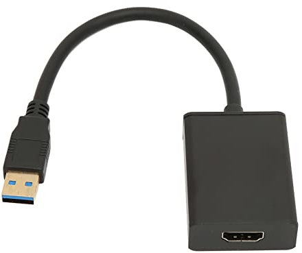 UPQRSG USB 3.0 auf HDMI Adapter, USB 3.0/2.0 auf HDMI 1080P HD Audio Video Grafikkabelkonverter, Plug And Play Adapterkabel Kompatibel mit Win 7 8 8.1 10 XP, HDTV und MEhr Anzeigegeräten