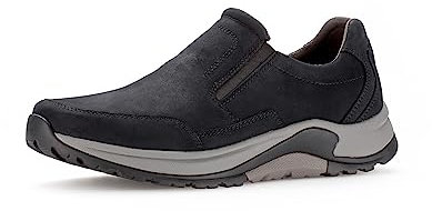 Pius Gabor Herren Sneaker Low,Slip On,zertifiziertes Leder,Wechselfußbett,offener einschlupf,Mokassins,Halbschuhe,Loafer,Midnight,45 EU / 10.5 UK