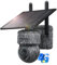 SHIWOJIA 4G LTE Solar Security Camera Outdoor with SIM Card, 2K HD 360°PTZ CCTV Camera with Night Vision, PIR Human Detection, SD&Cloud Storage, IP66, 2 Way Audio