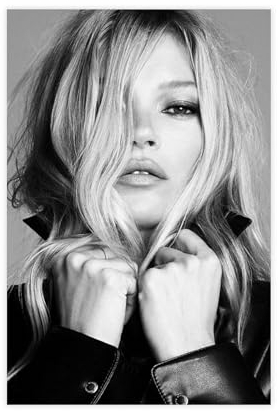 EMIGOS Kate Moss Leinwand-Poster, Schlafzimmer, Dekoration, Sport, Landschaft, Büro, Raumdekoration, Geschenk, ungerahmt, 50 x 75 cm