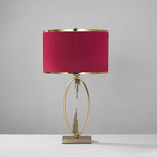 MaGiLL Décoration de la maison Lampe de table Lampe sur pied Chambre Chevet Doré Fer Forgé Salon Étude Luminaires (Couleur: D) (E)