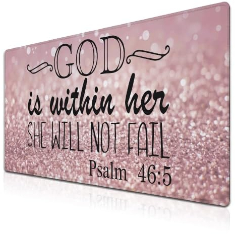 Samgula Gaming-Mauspad, rosa Schreibtischunterlage, XXL-Mauspads, Schreibtischdekoration für Mädchen, Tastatur-Pad, übergroßes Mauspad, rutschfeste Gummiunterseite, 35,4 x 40,9 cm, für