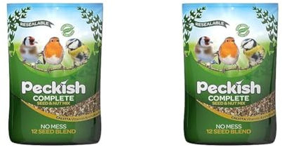 Peckish Complete Seed & Nut Mix for Wild Birds - 1kg Pack (Pack of 2)