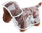 PETCUTE Hunderegenmantel,Wasserdichter Haustier-Regenmantel mit Kapuze,Transparent, PVC, Atmungsaktiv,Hunde Regenmantel mit Knopfverschluss,Geeignet für mittlere und große Hunde