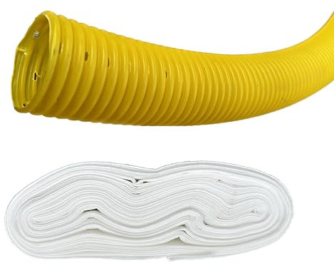 Drainagerohr DN50 10m gelocht mit geovlies Filterschlauch Drainagevlies | gelb PVC-U |Entwässerungssystem Abflussrohr Drainageschlauch Entwässerungsrohr Drainrohr Drainage Entwässerung