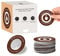 20 Pcs Disposable Coffee Filters, Portable Mini Pour Over Coffee Filter for Cup, Small Paper Coffee Filters for Drip Coffee, Perfect for Camping, Home, Office (Brown)