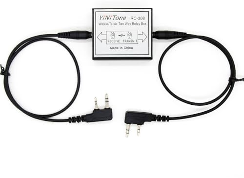Yinitone RC-308 Repeater Box Two Way Radio Relay Walkie Talkie K Port for Two Handheld Radio Baofeng UV-5R BF-888S QuanSheng UV-K6 UV-5RPLUS UV-K58 KENWOD TYT