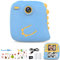 Kinderkamera Sofortbildkamera, LAIHKUN HD/1080P Sofortbildkamera Kinder mit 32GB Speicherkarte und 2 Rollen Druckpapier, Kinder von 3-12 (Blau)