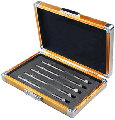 Pack De 5 Kits De Test De Dureté Mohs, Testeur De Rayures 5-9 Industriel, Identification Minérale, pour Tester Les Bijoux Minéraux, Le Béton De Carreaux De Céramique en Verre De Jade