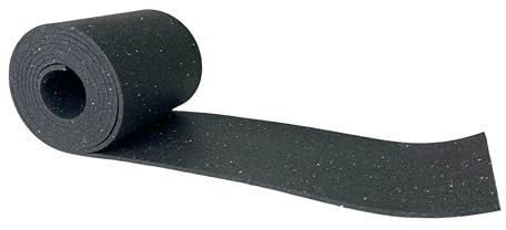 LOADCARE Antirutschmatte Ladungssicherung Gummigranulat Rolle 5000mm Bautenschutzmatte 8mm Höhe Antirutschmatte LKW 250mm Anhänger PKW Loadcare Gummimatte