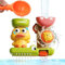 Jouets de Bain, Jouet Bain Enfant avec Ventouse, Jouet de Baignoire Canard et Lion, Jeux Bain Bebe, Cadeau Garcon Fille 1 2 3 Ans