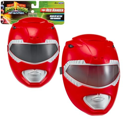 Power Ranger, Masque Ranger, Déguisement, Ranger Rouge - Jason Lee Scott, pour Les Enfants dès 4 Ans, PWG032