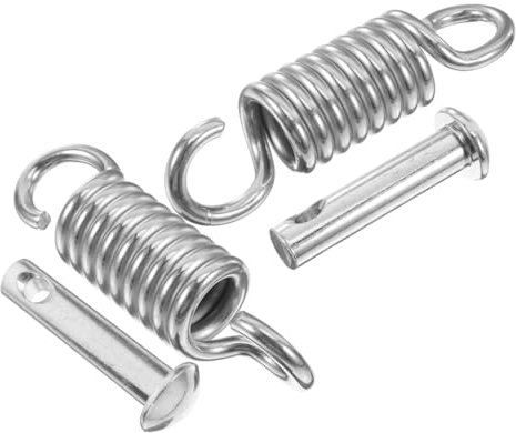 Veemoon 2 set di ganci a molla per sedia a uovo, resistenti, ganci per sedia da boxe, da appendere, per palestra, patio, giardino, altalena, amaca in acciaio inox